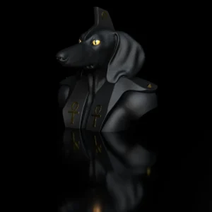 Dachshund Anubis Bust