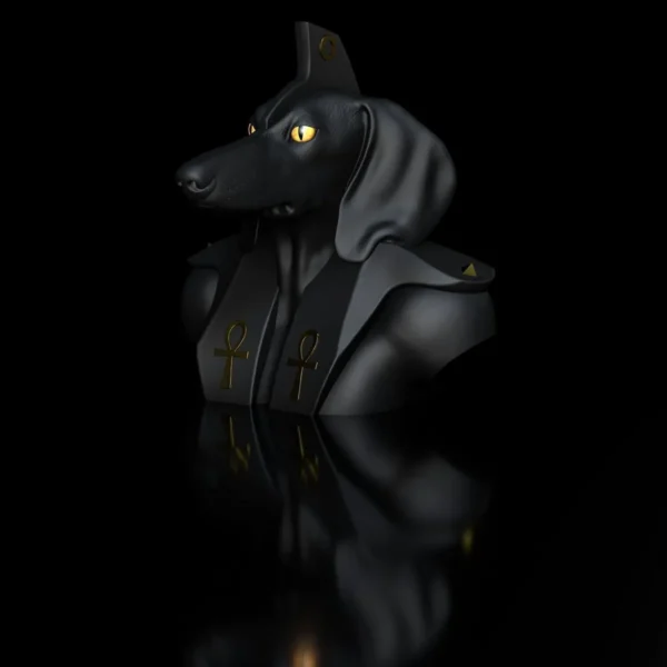 Dachshund Anubis Bust