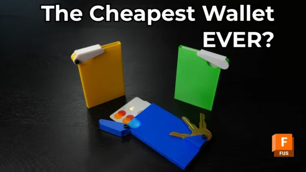 3D Printed Slim Card Wallet & Key Holder | Wallet STL Files