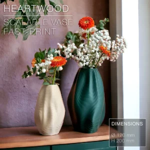 HEARTWOOD | Scalable Vase, fast-print