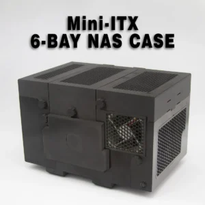 rNAS-6X - A completely 3D Printable and toolless PC NAS Case