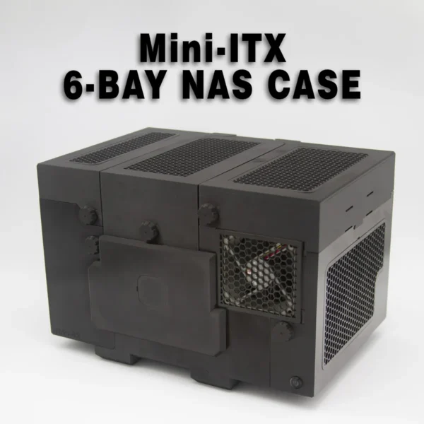 rNAS-6X - A completely 3D Printable and toolless PC NAS Case