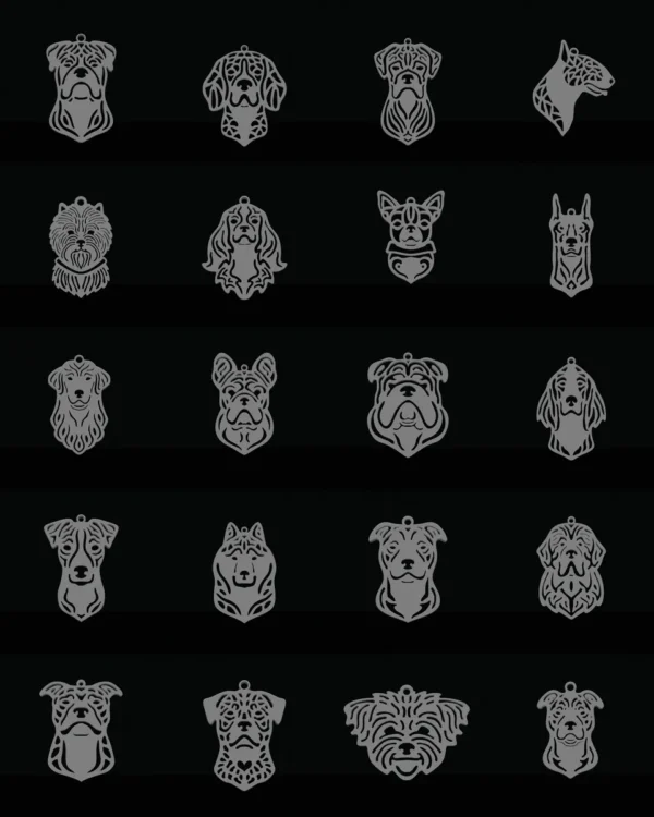 Dog pendants bundle